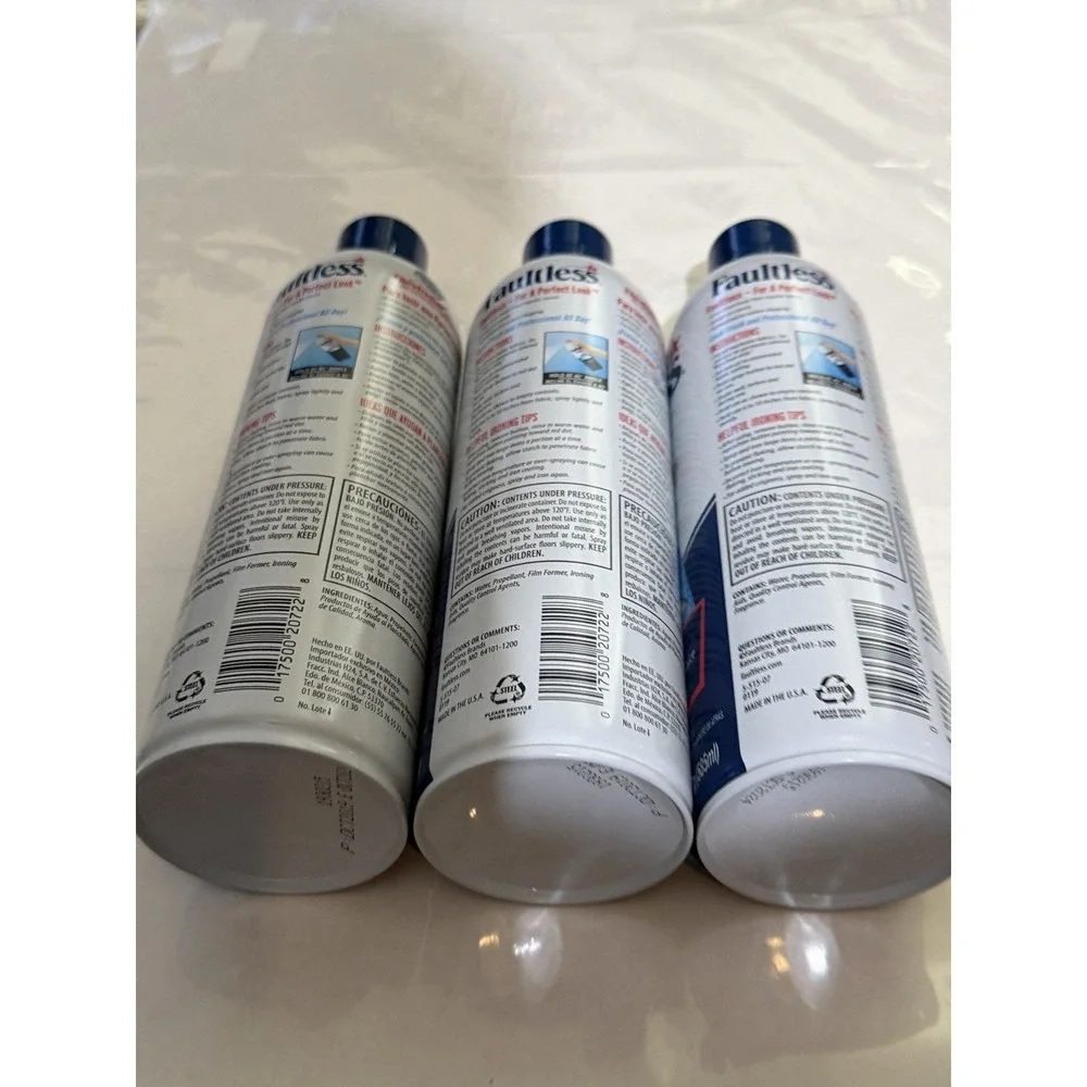 Faultless Heavy Hold Ironing Enhancer Spray Starch, 20 oz‎ (3 pack)